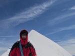 posledn&yacute; &uacute;sek pod vrcholom Mt.Blanc